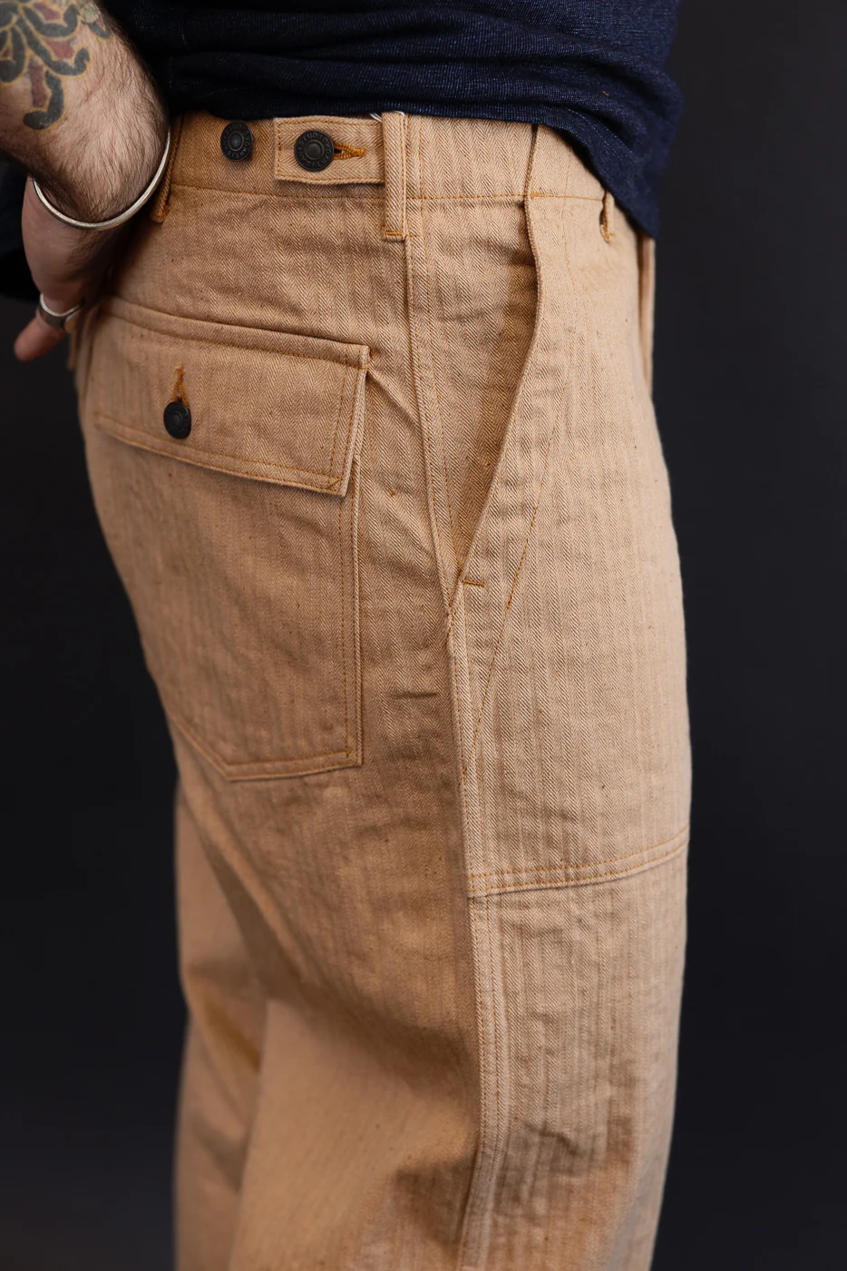 1917 - 12oz FOX Cotton Baker Pants - Brown - Image 20