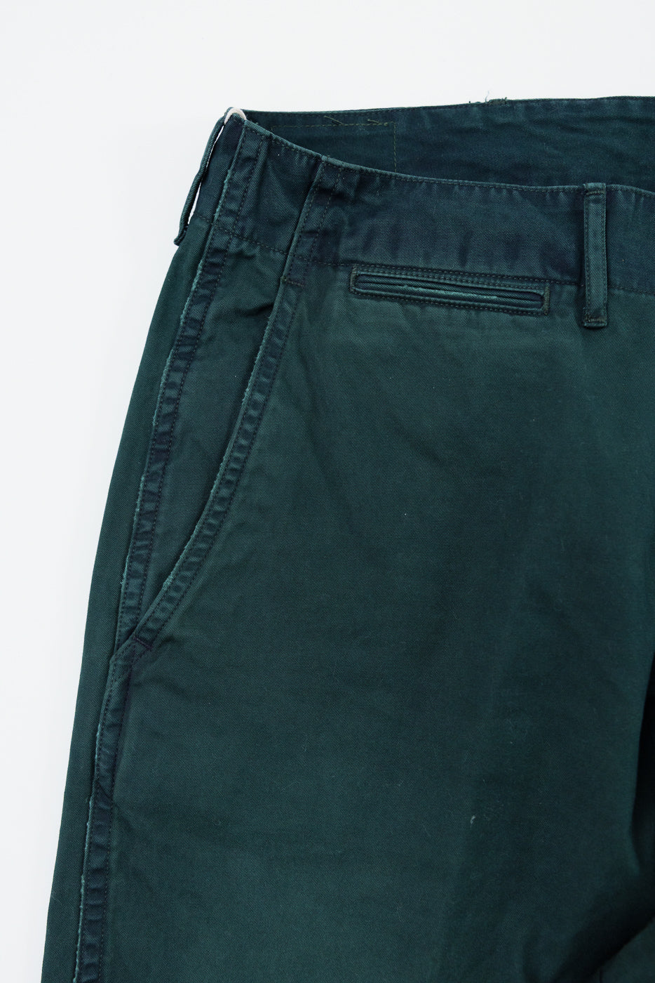 1923 - Veil Chino Trousers - Indigo x Green - Image 4