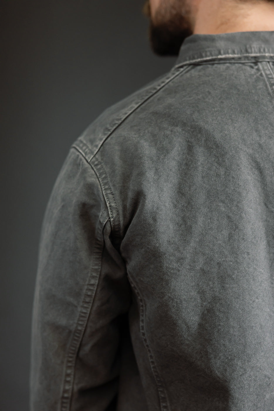 2053VE - Tent Cloth Chore Jacket Vintage Effect - Faded Black - Image 19