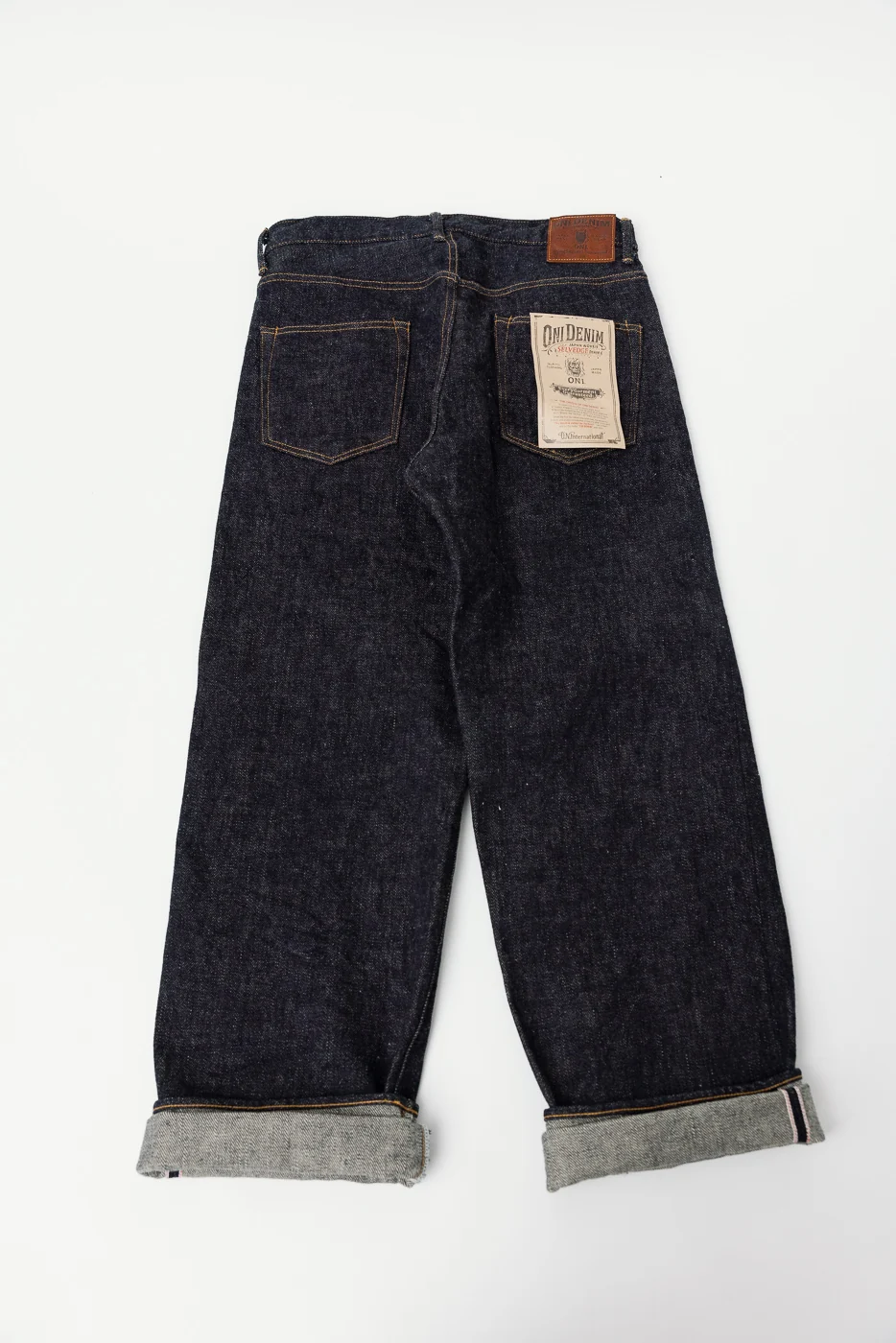 222-DIZR - 20oz "Dark Indigo Secret Denim" Selvedge Jeans - Super Wide Straight - Image 6