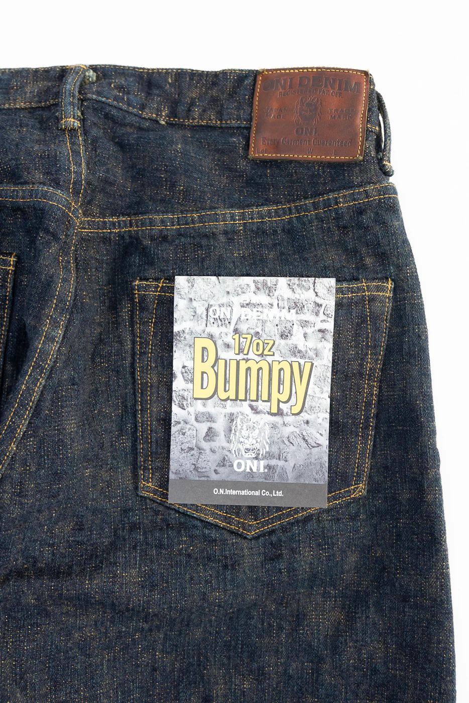 277BUM-OU - 17oz Bumpy Denim Oudo - Just Right Straight - Image 2