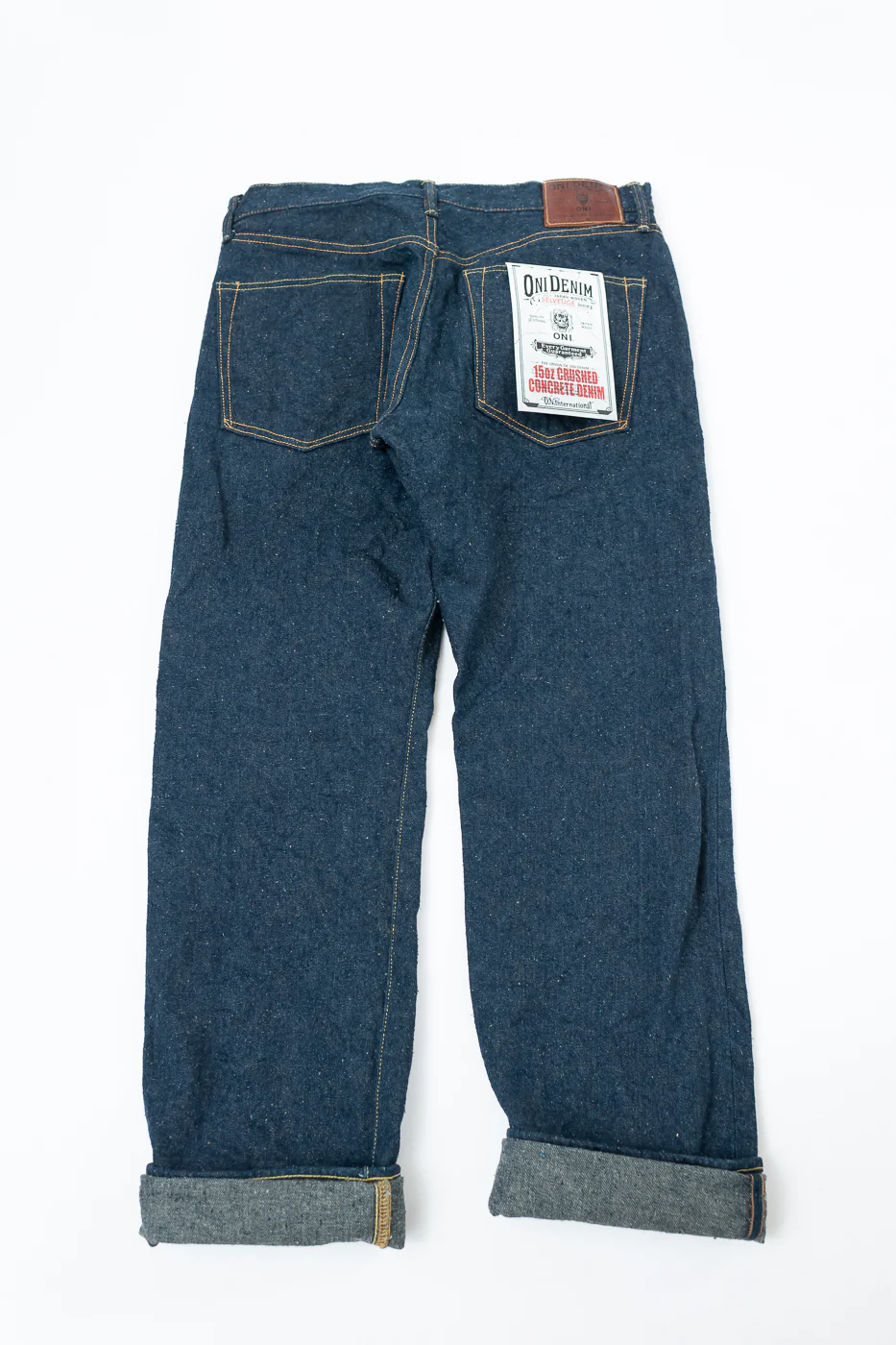 288CCD-GOLV - 15oz "Concrete Denim Grey Olive" Selvedge Denim - Classic Straight - Image 6
