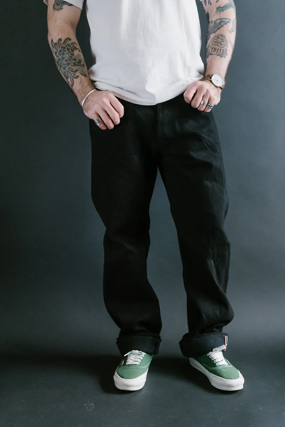 288ZR-BKBK - 20oz "Secret Black" Selvedge Denim - Classic Straight - Image 17