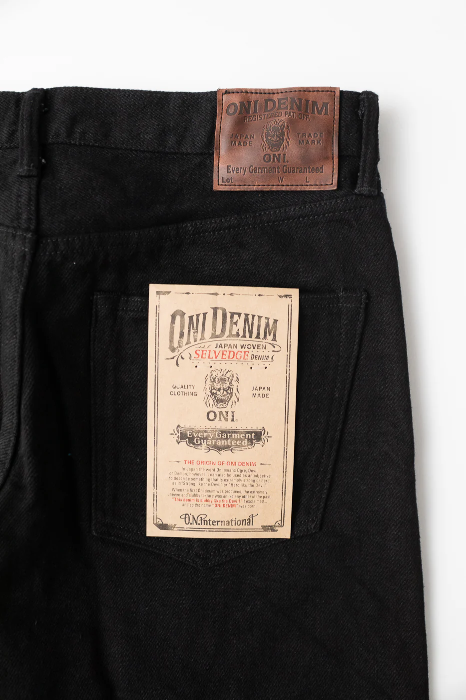 288ZR-BKBK - 20oz "Secret Black" Selvedge Denim - Classic Straight - Image 2