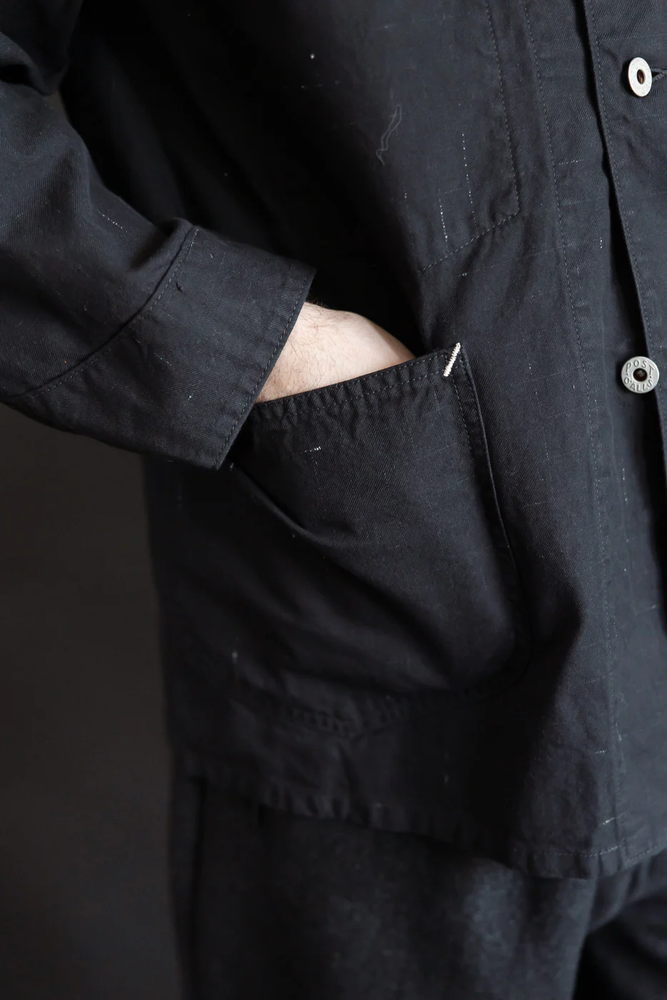 3133-NT - Post 46 Coverall Nep Twill - Black - Image 17