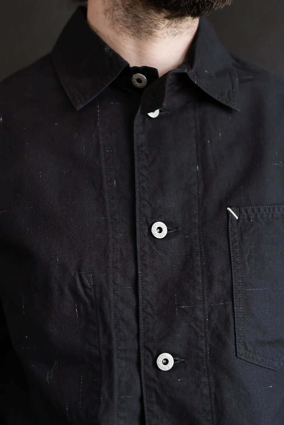 3133-NT - Post 46 Coverall Nep Twill - Black - Image 18