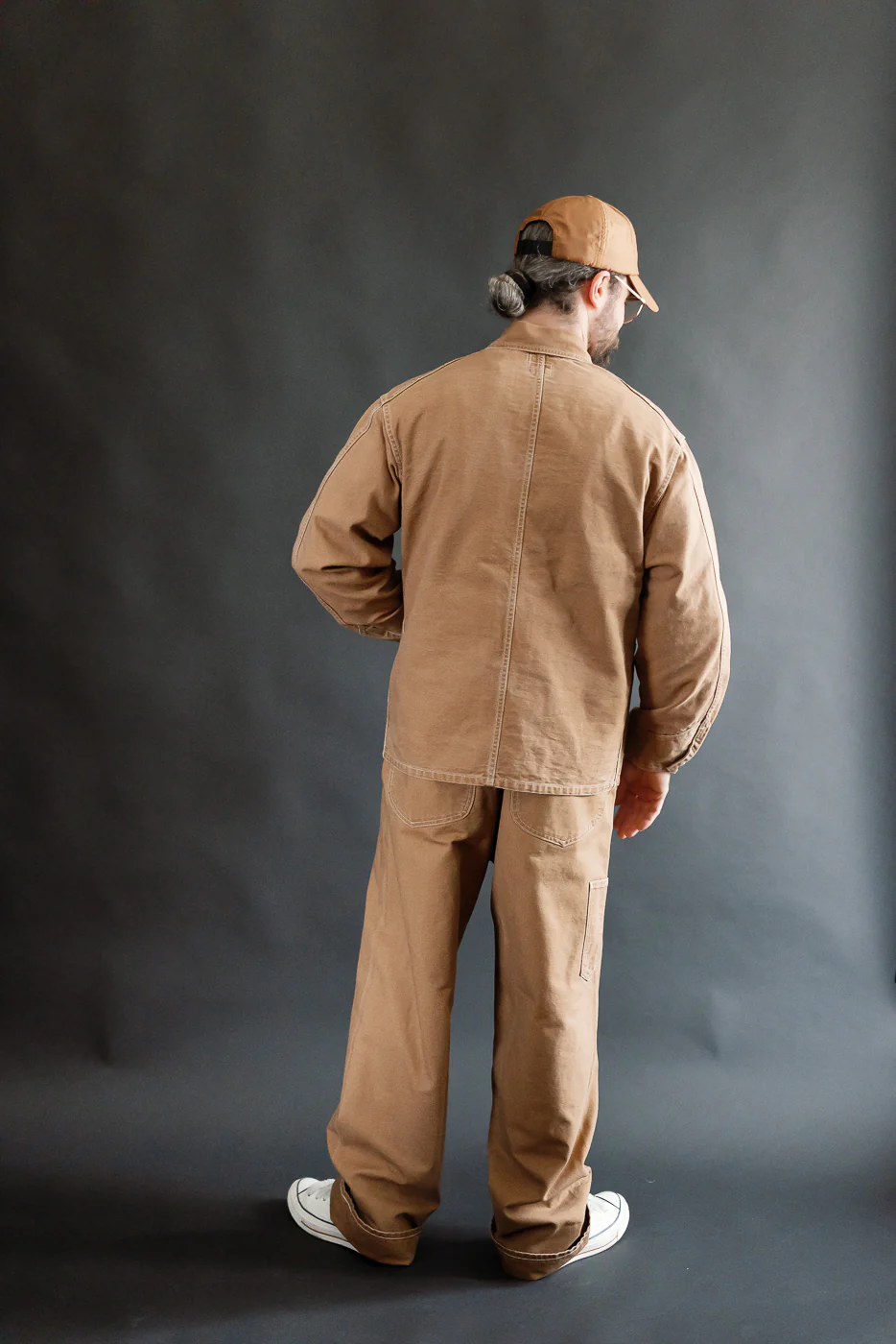 3133-PCR - Post 46 Coverall Pigment Dyed Canvas - Washed Brown - Image 8