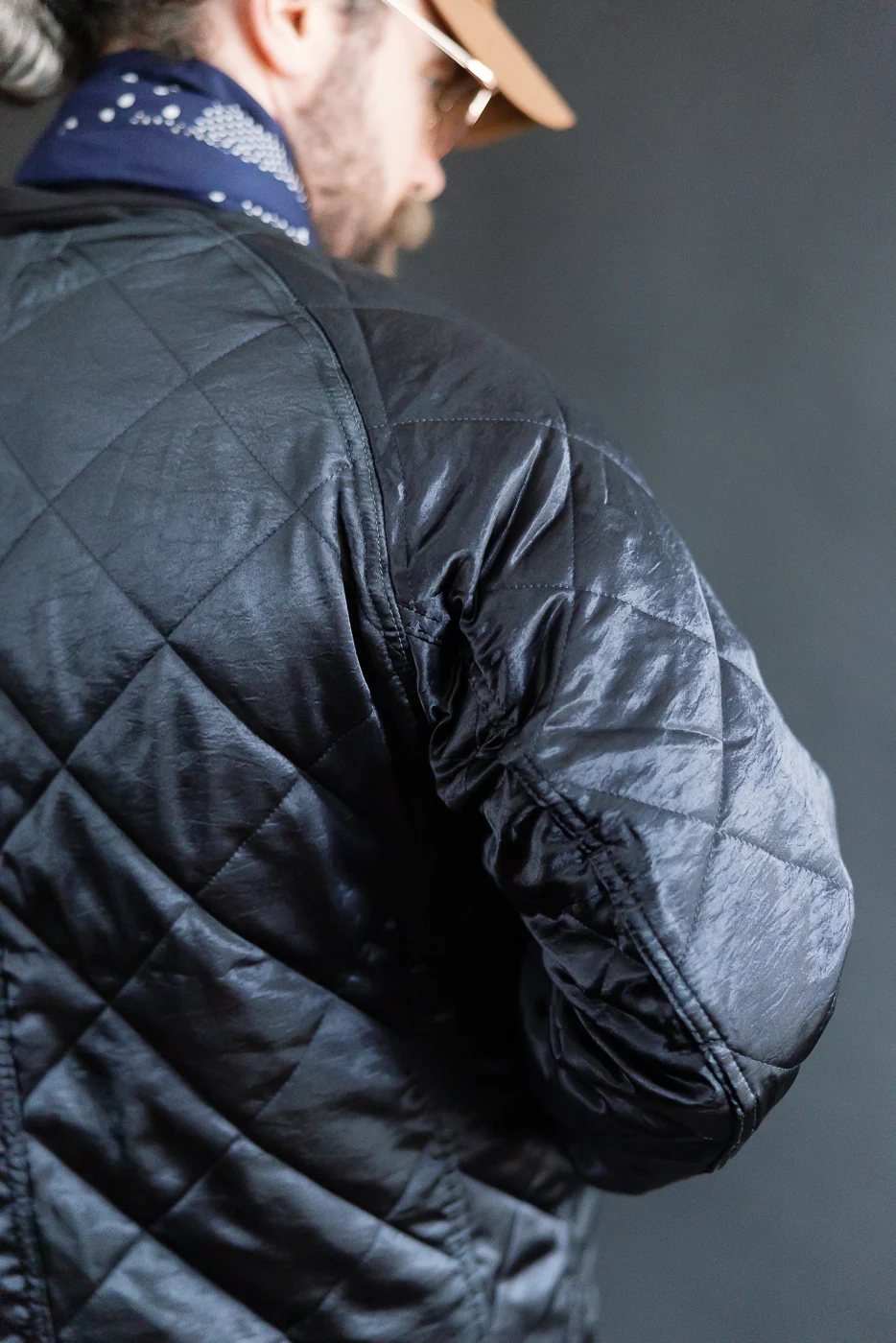3134DV-ASD - Post 47 Quilted Acetate Sateen Coverall - Dark Grey - Image 19