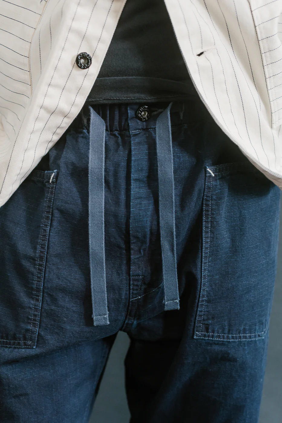 3313-DRI - E-Z Army-Navy Pants 2 Ripstop Dobby - Indigo Deep Wash - Image 19