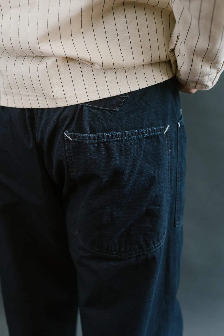 3313-DRI - E-Z Army-Navy Pants 2 Ripstop Dobby - Indigo Deep Wash - Image 21