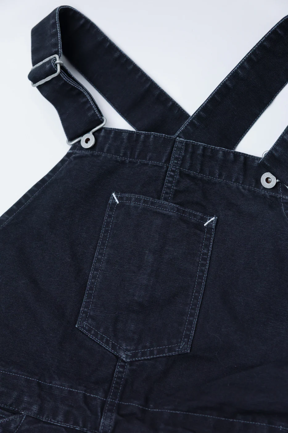 3401-PCB - Post 46 Overalls Pigment Dyed Canvas - Black - Image 3