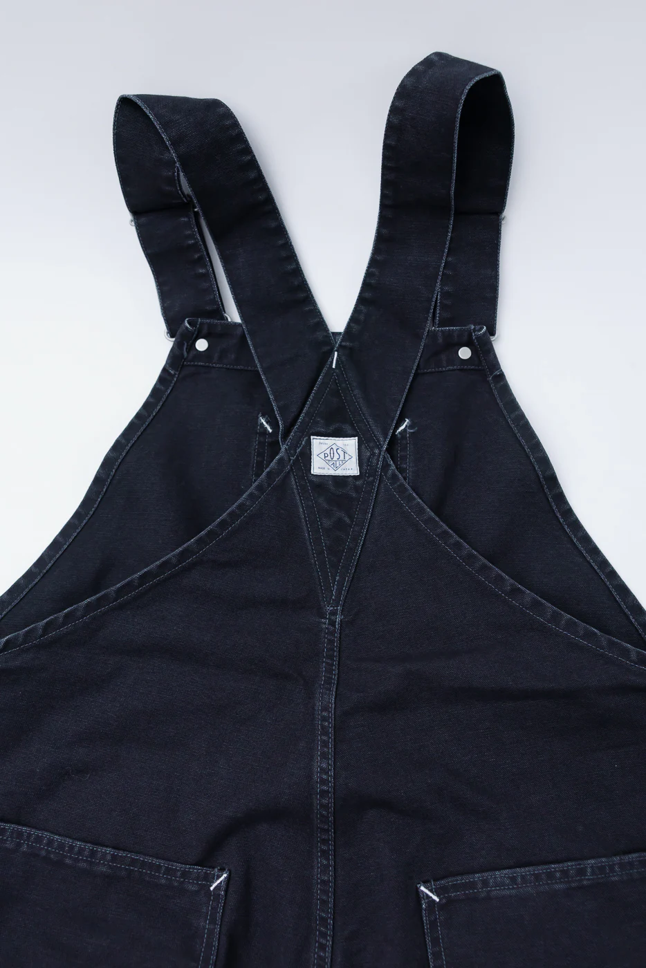 3401-PCB - Post 46 Overalls Pigment Dyed Canvas - Black - Image 7