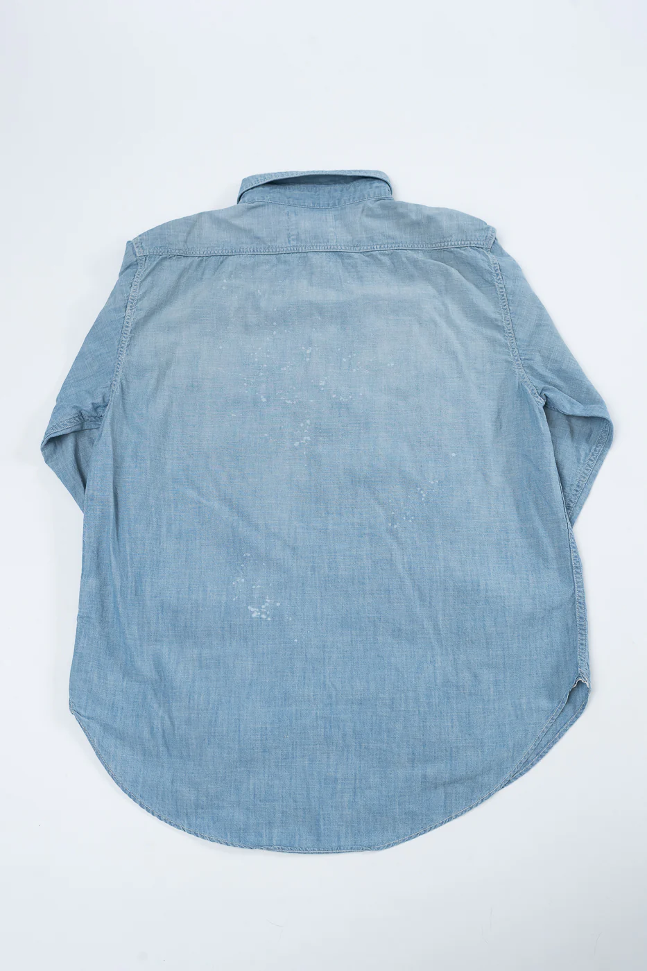 4091HW - 20s Short Chambray Shirt - "Aging" Indigo - Image 5
