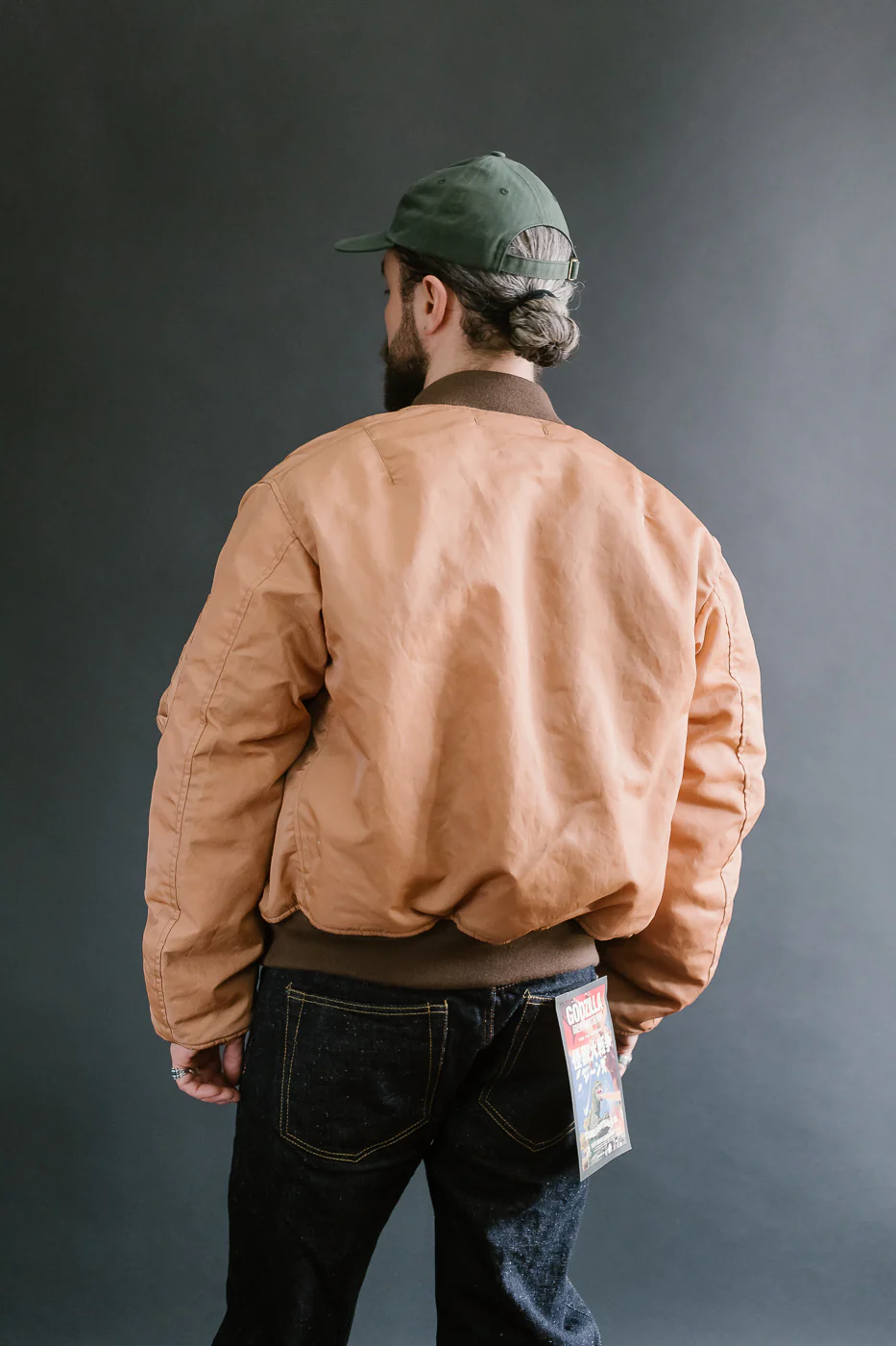 4599 - "Kakishibu" MA-1 Flight Jacket - Brown - Image 13