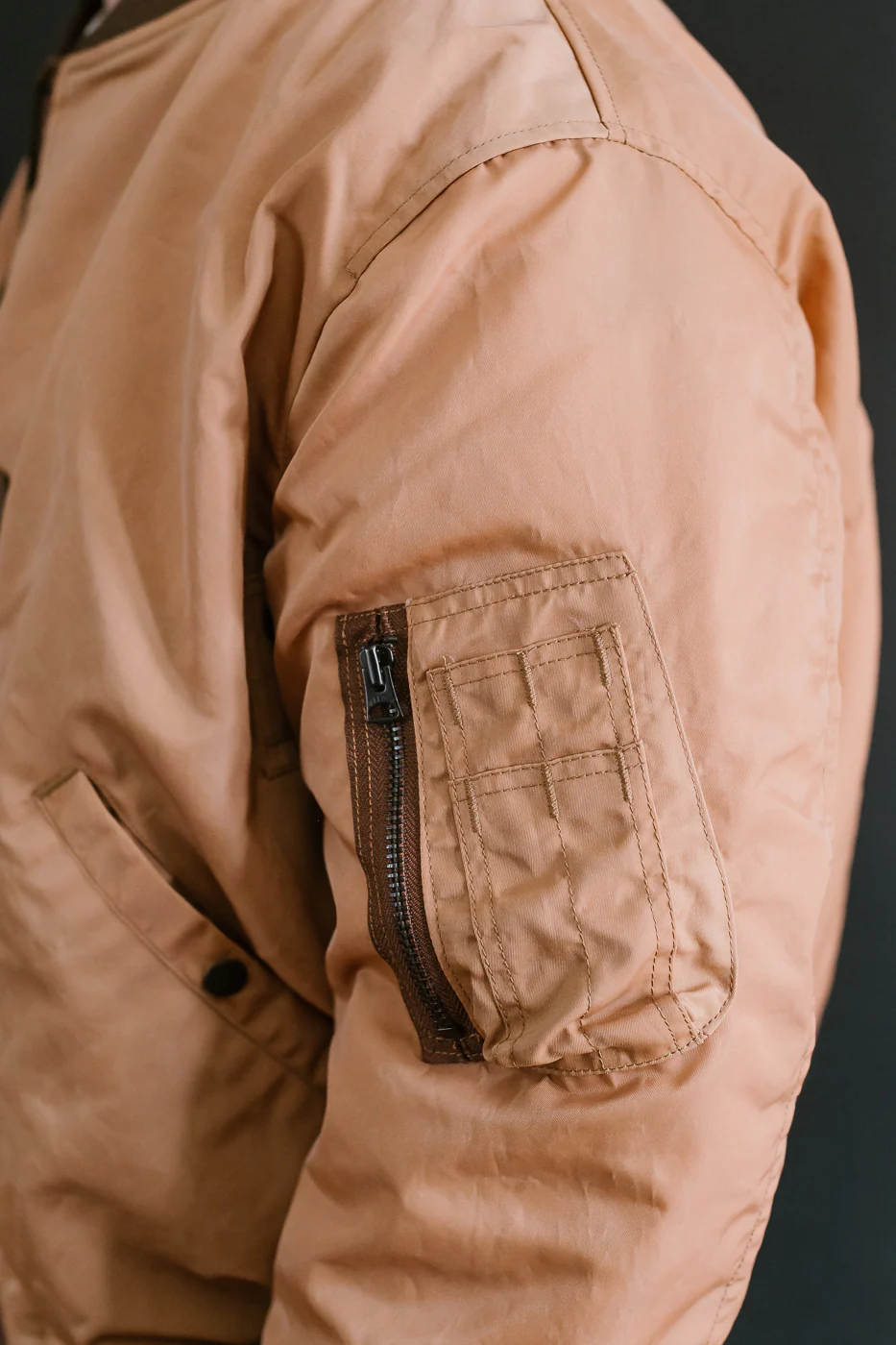 4599 - "Kakishibu" MA-1 Flight Jacket - Brown - Image 21