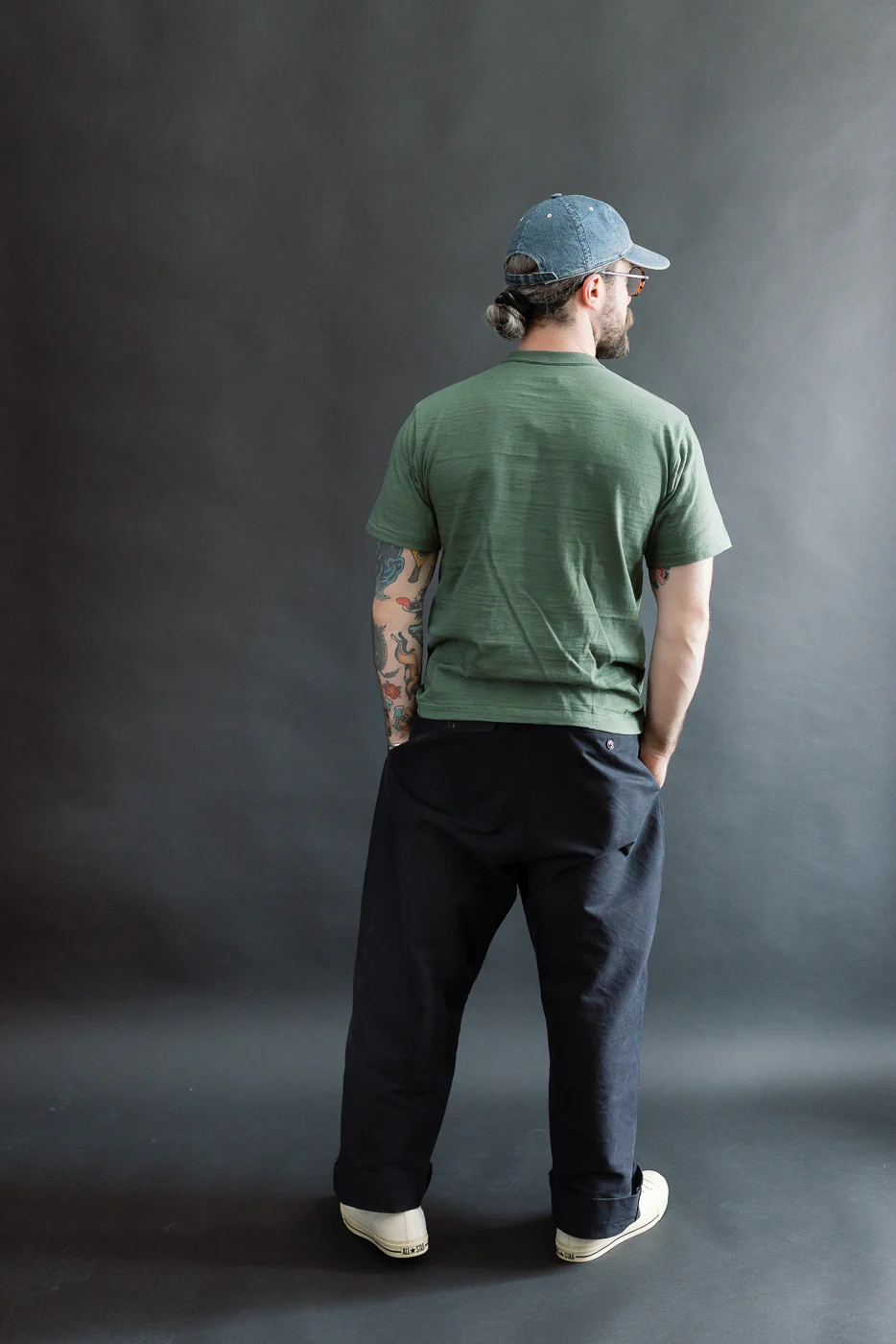 Lot 4601 - Slubby Cotton T-Shirt - Green - Image 7