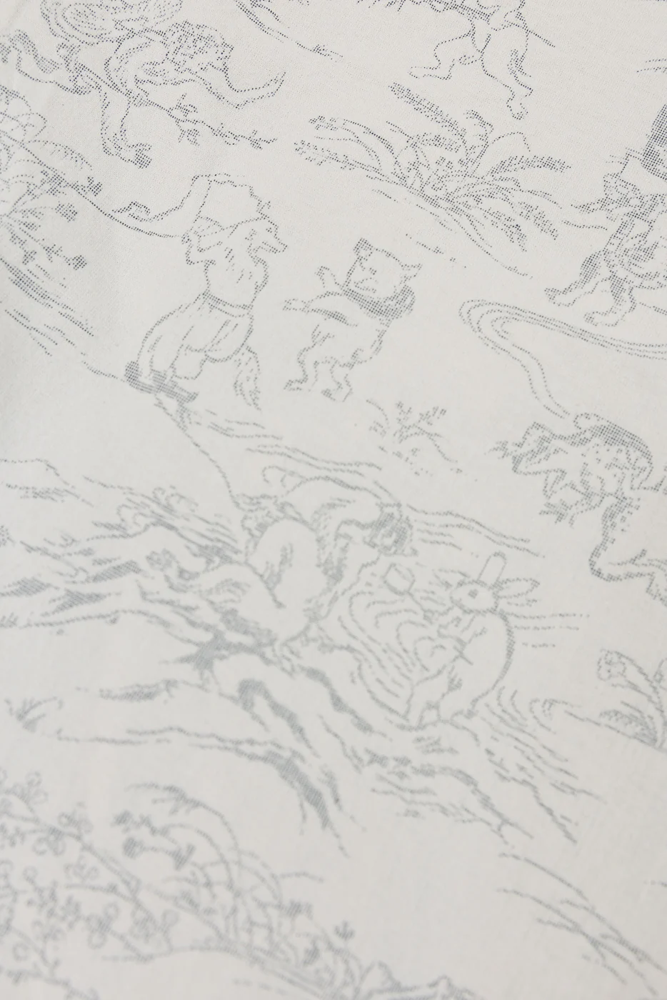 4639 - "Bird and Beast" Reversible Cariga Sukajan - Black, Ecru - Image 12