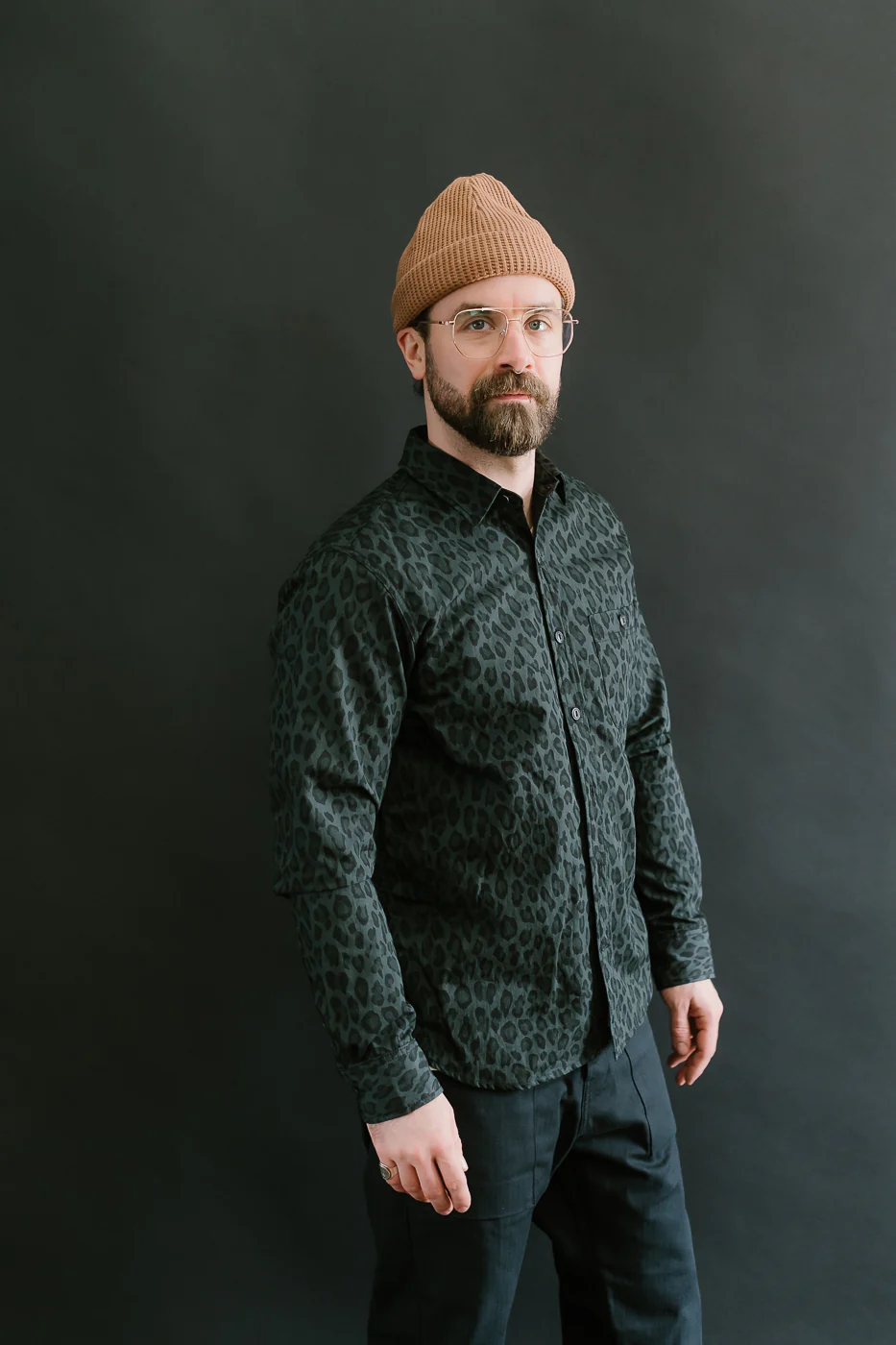 4oz - Oxford Shirt Dark Cheetah Camo - Green - Image 12
