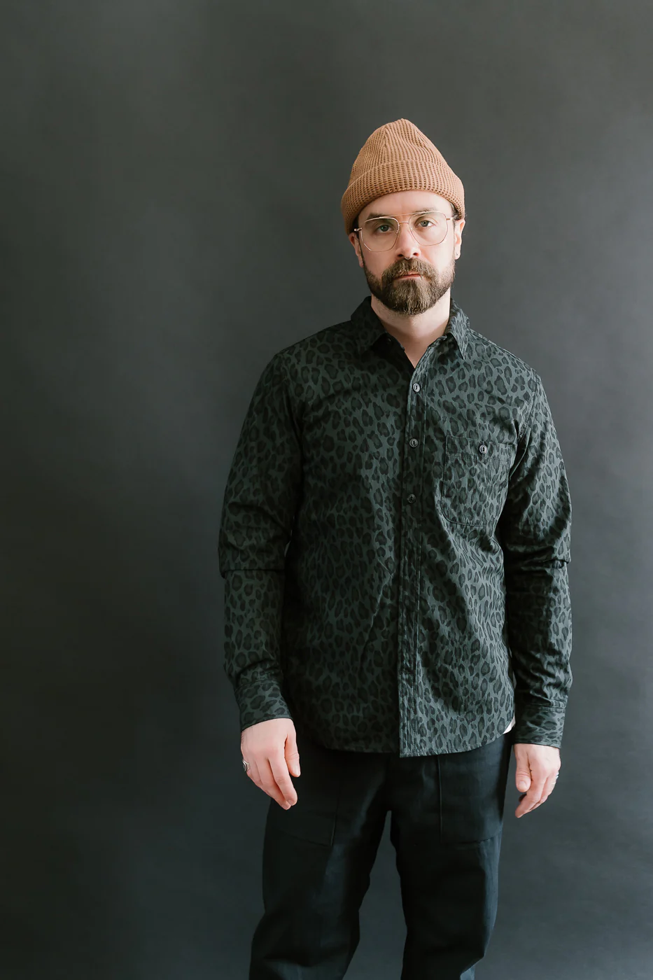 4oz - Oxford Shirt Dark Cheetah Camo - Green - Image 17