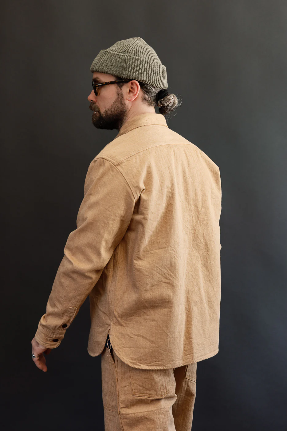 5740 - 12oz FOX Cotton Work Shirt - Brown - Image 12