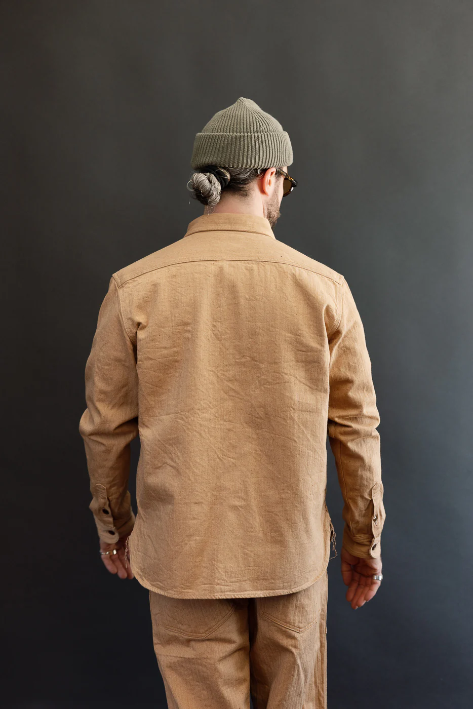 5740 - 12oz FOX Cotton Work Shirt - Brown - Image 13