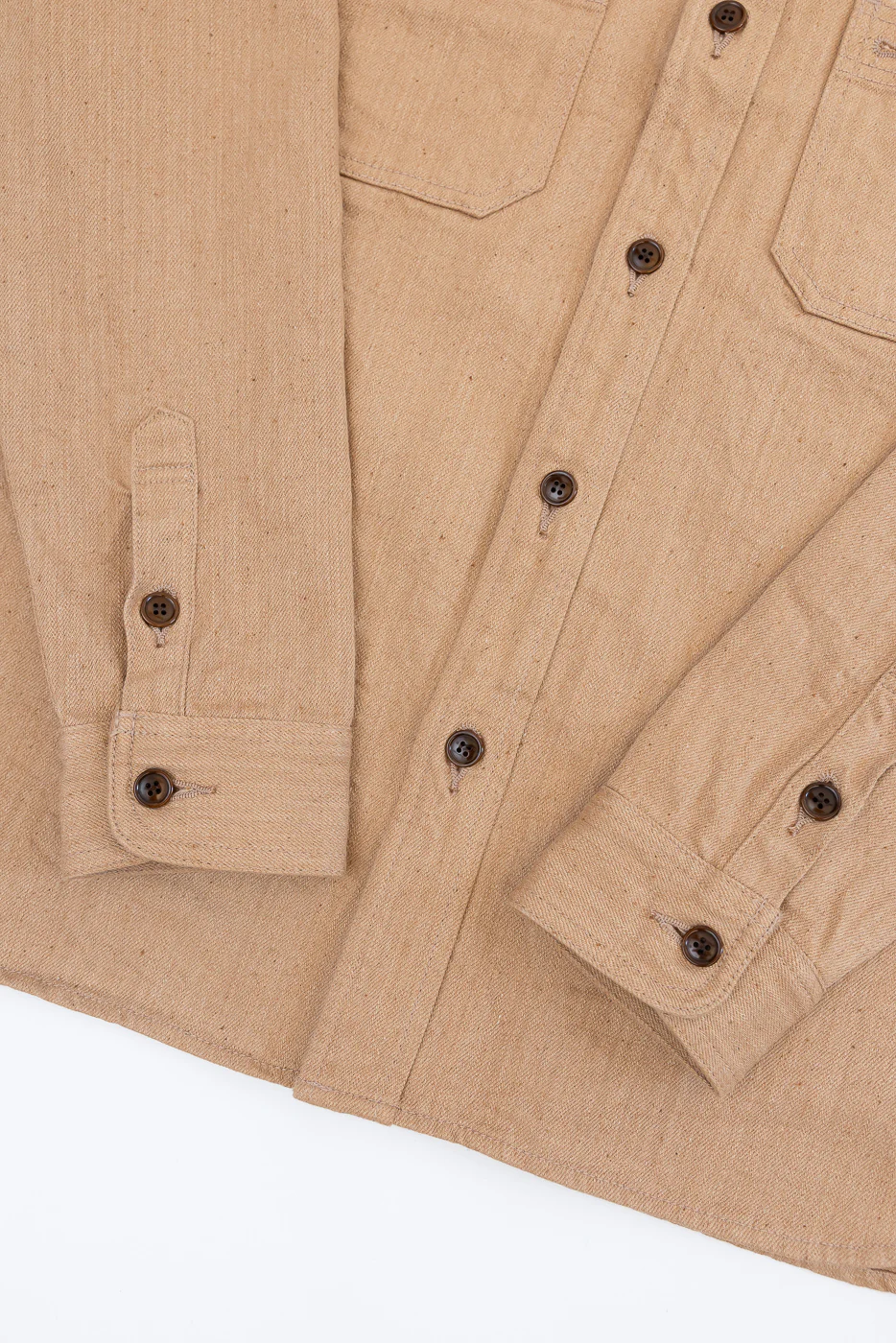 5740 - 12oz FOX Cotton Work Shirt - Brown - Image 4