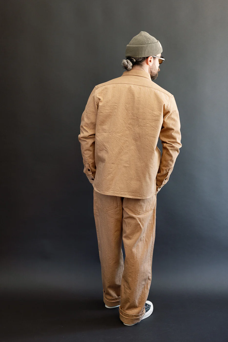 5740 - 12oz FOX Cotton Work Shirt - Brown - Image 9