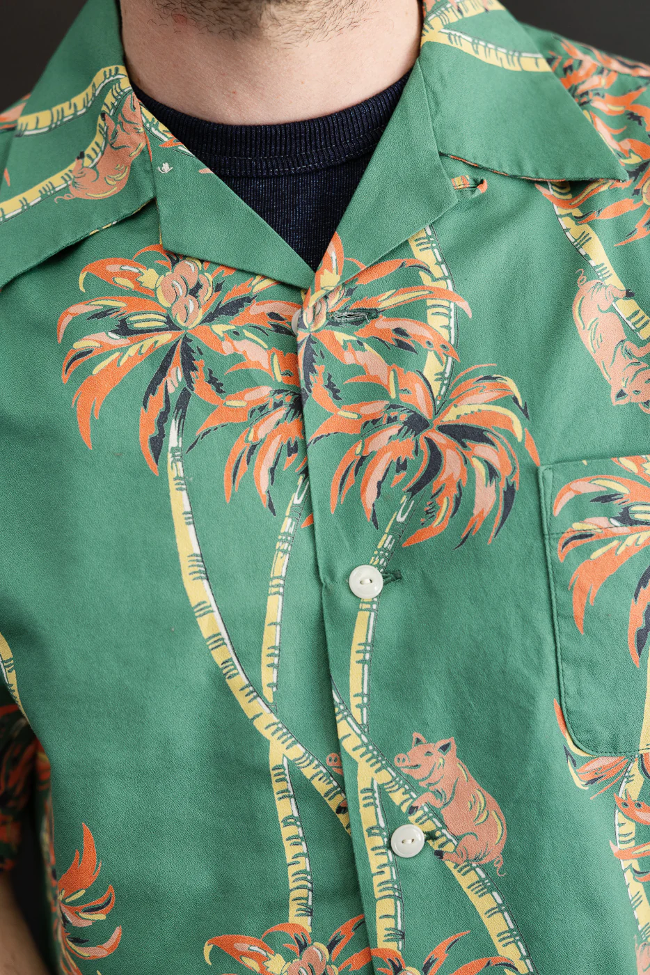5742 - Aloha Shirt Palm Climber - Green - Image 18