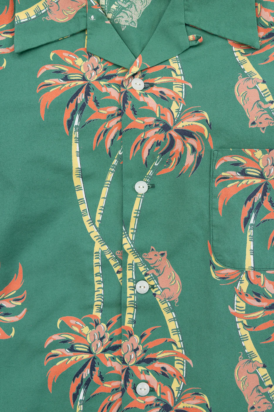 5742 - Aloha Shirt Palm Climber - Green - Image 3