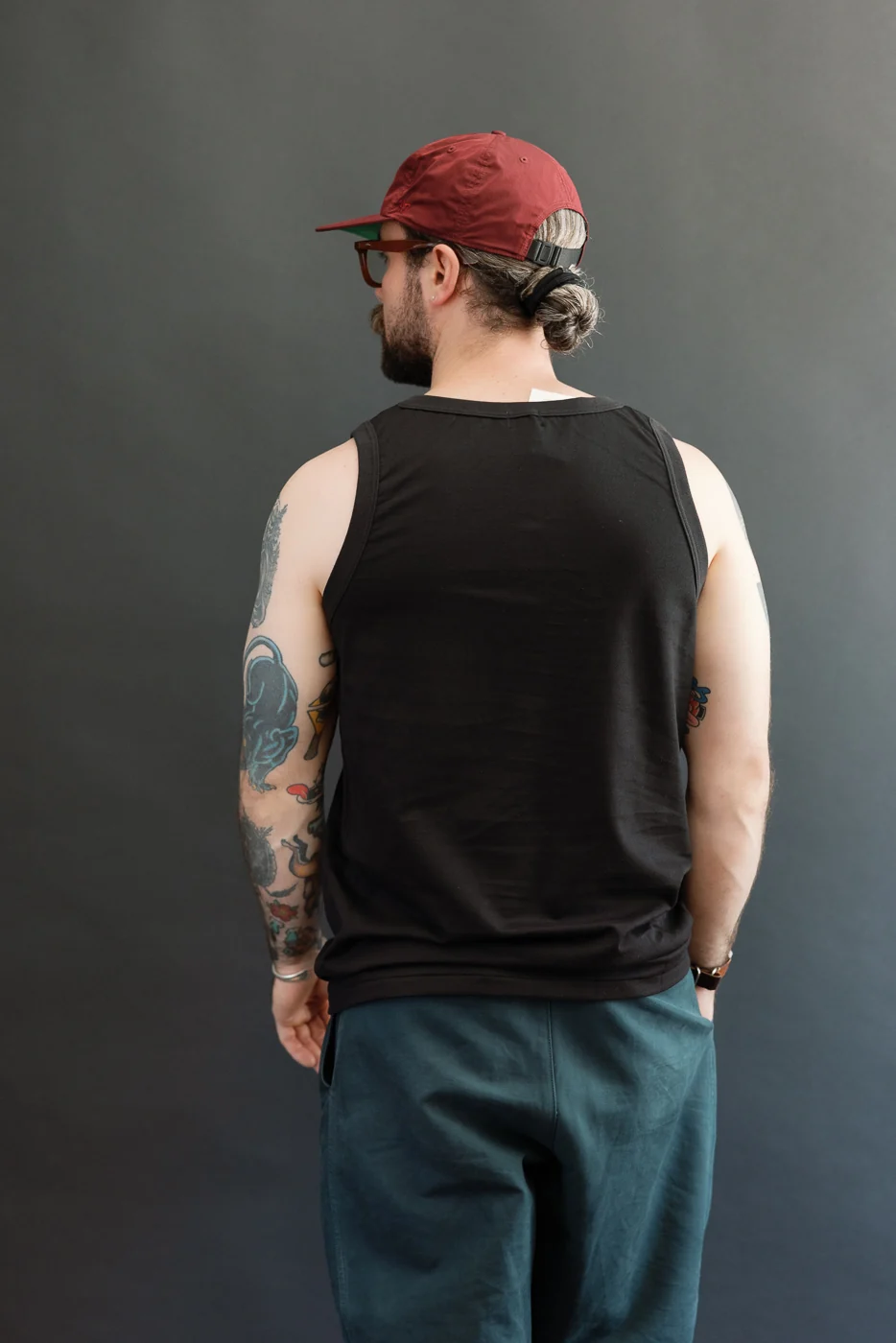 6.2oz - "Ultimate Organic Cotton" Tank Top - Black - Image 11