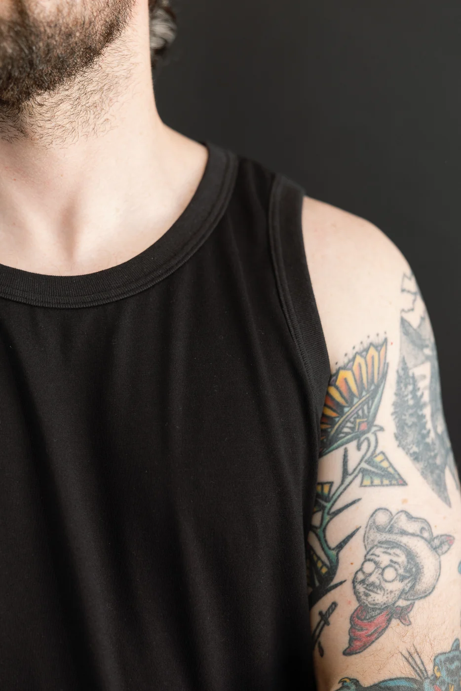 6.2oz - "Ultimate Organic Cotton" Tank Top - Black - Image 16