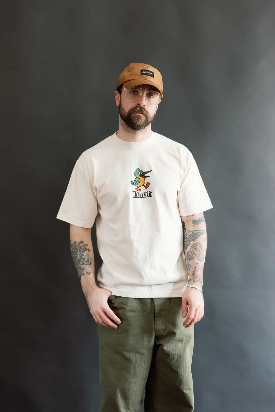 6.5oz - Dant "Kingfisher" T-Shirt - Ecru - Image 15