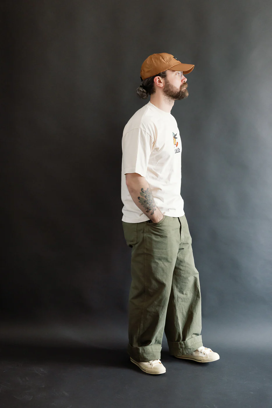 6.5oz - Dant "Kingfisher" T-Shirt - Ecru - Image 8
