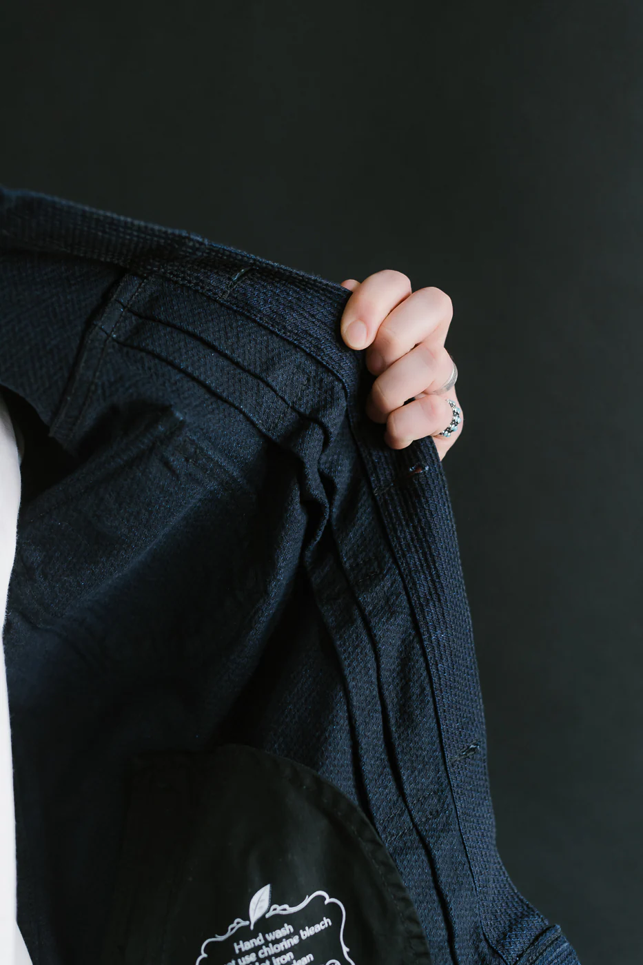 6220-ID - Sashiko Type II Jacket - Indigo x Black - Image 20