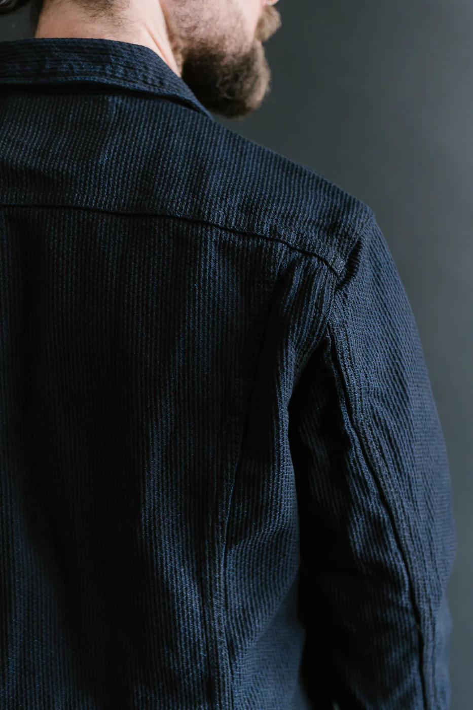 6220-ID - Sashiko Type II Jacket - Indigo x Black - Image 21