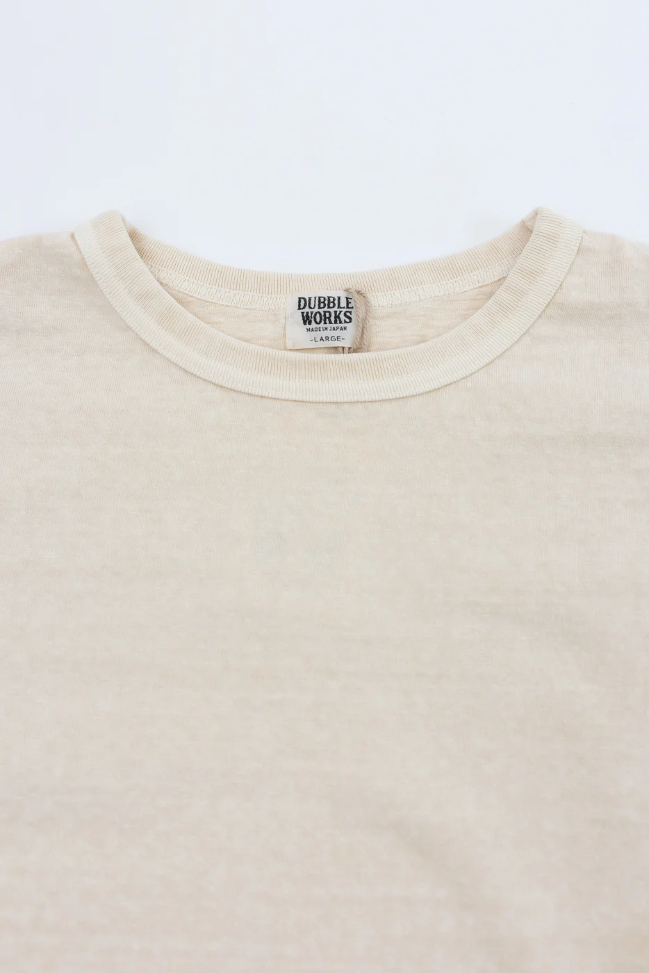 7.7oz - "Fallen Cotton" Midweight Baseball T-Shirt - PD Cream - Image 2