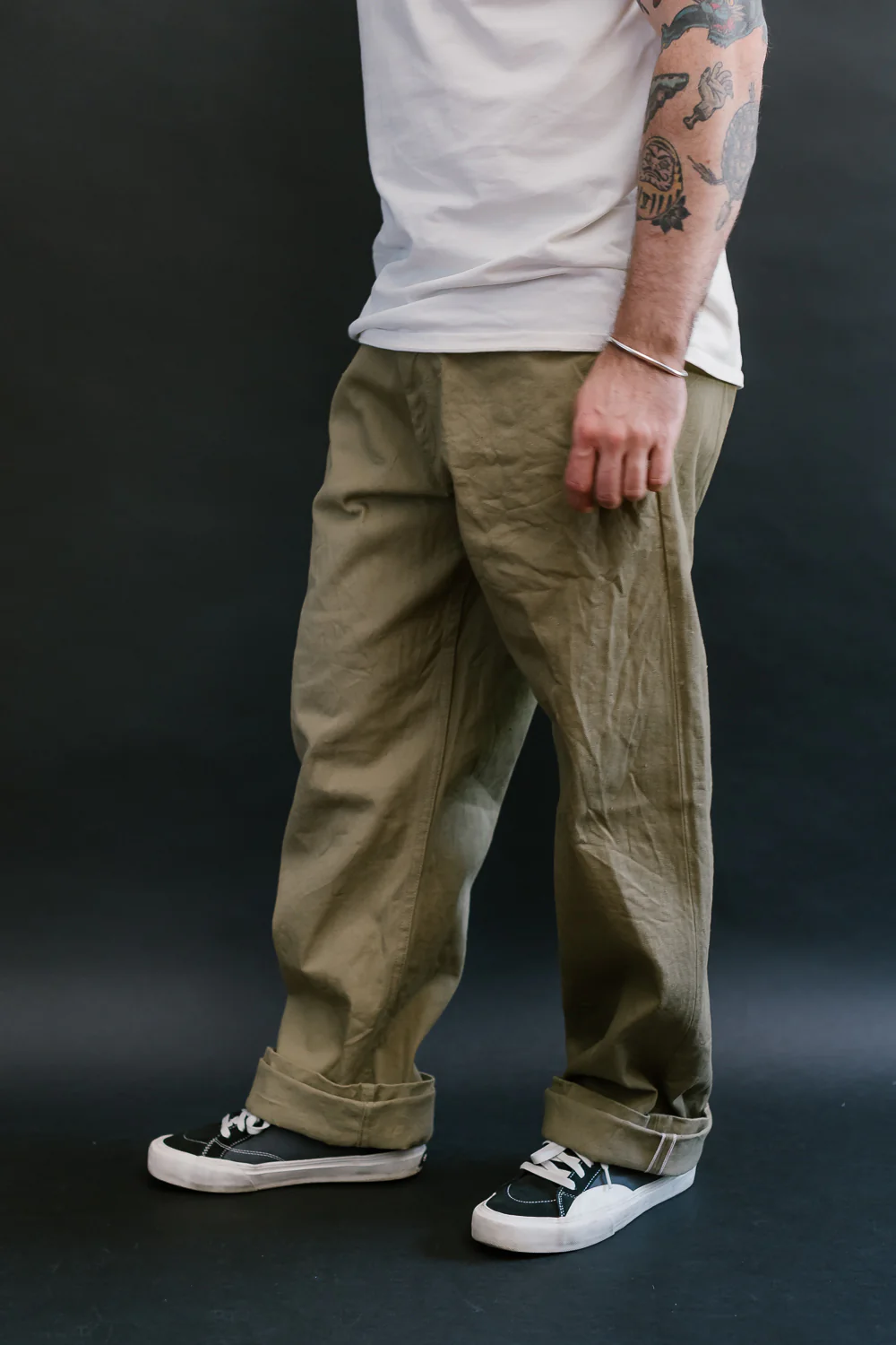 777-BRD - "British Drill" Selvedge Trousers - Wide Fit - Image 14