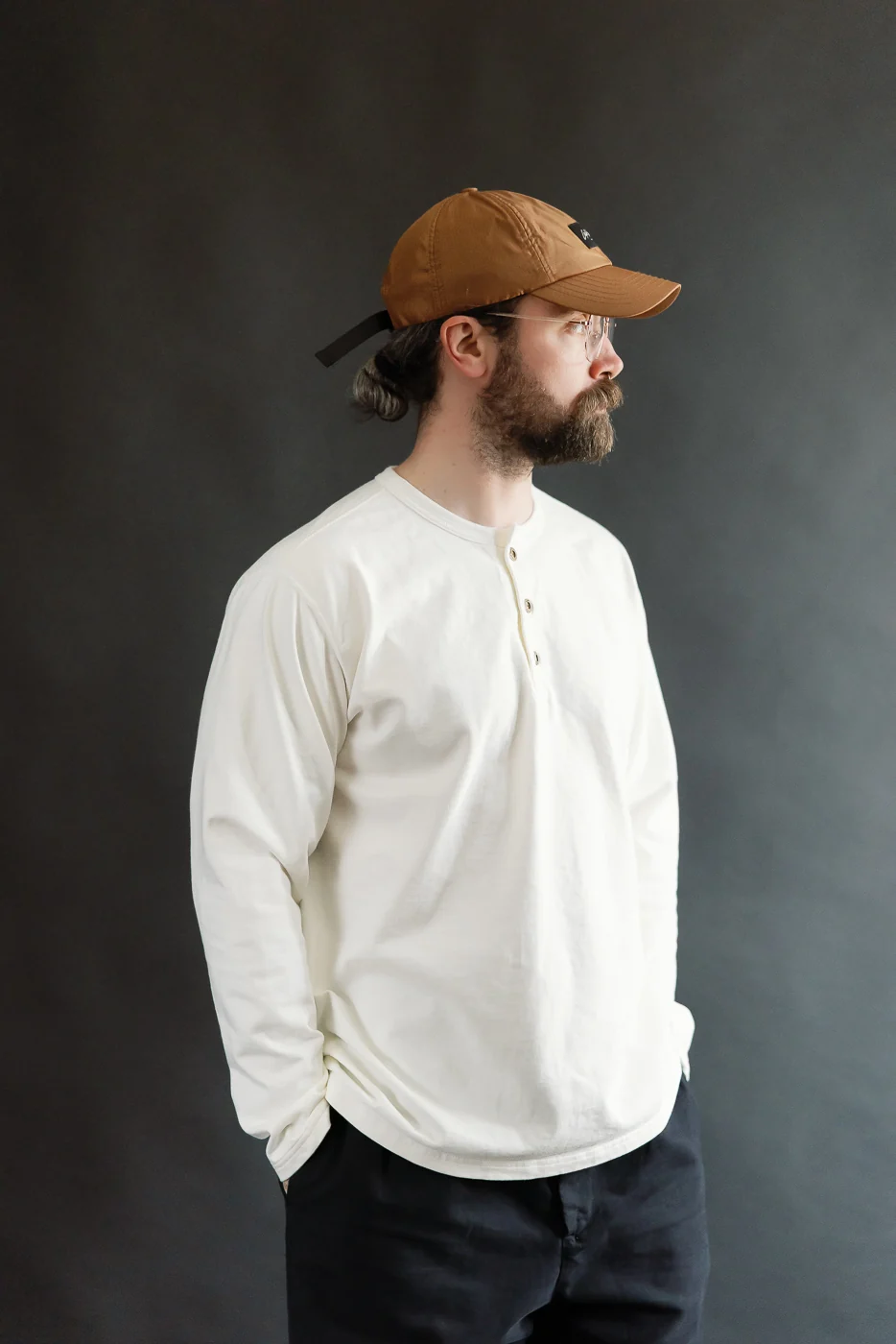 8187 - "Suvin Gold" L/S Henley - White - Image 13
