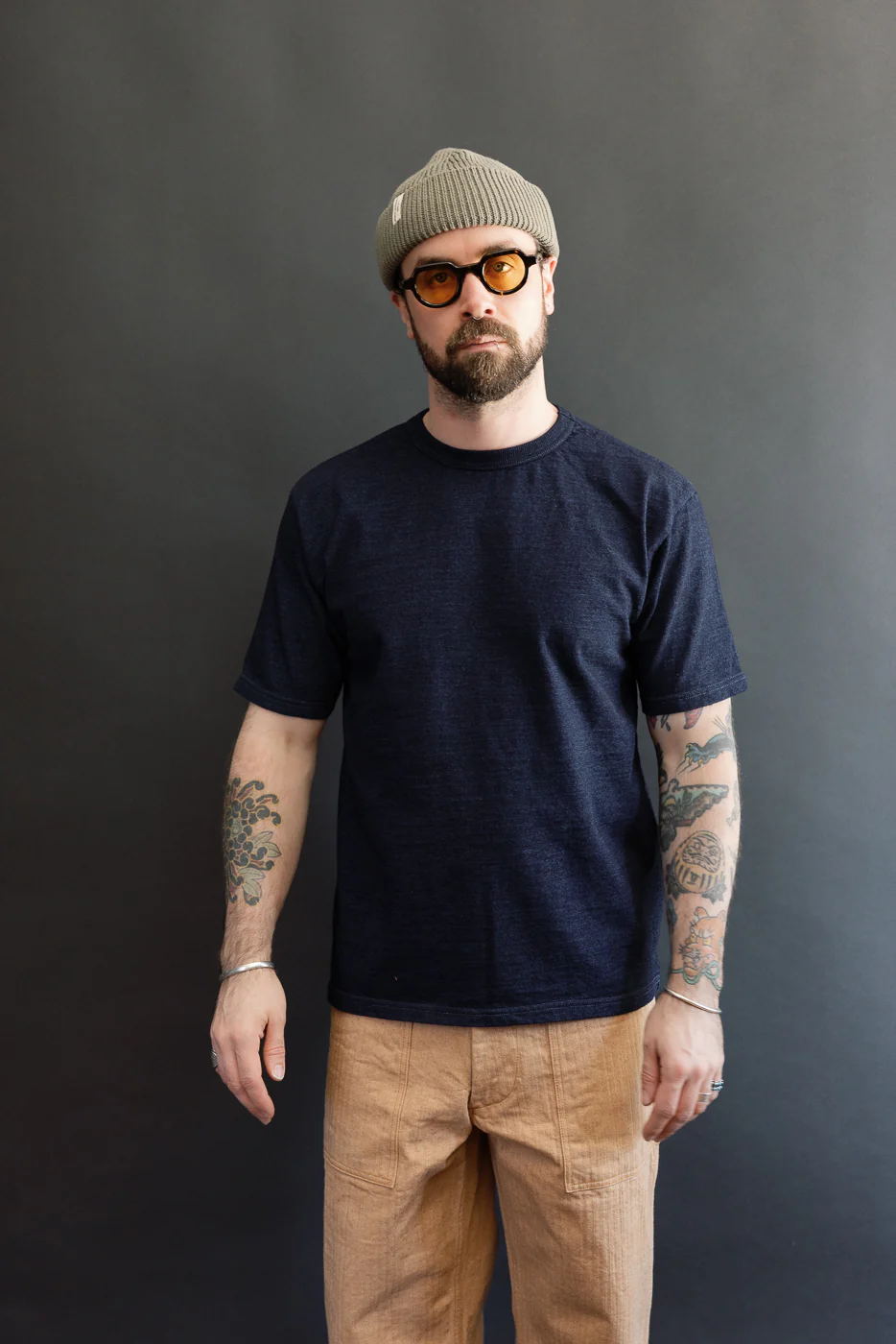 8199 - Rope Dyed T-shirt - Indigo - Image 11