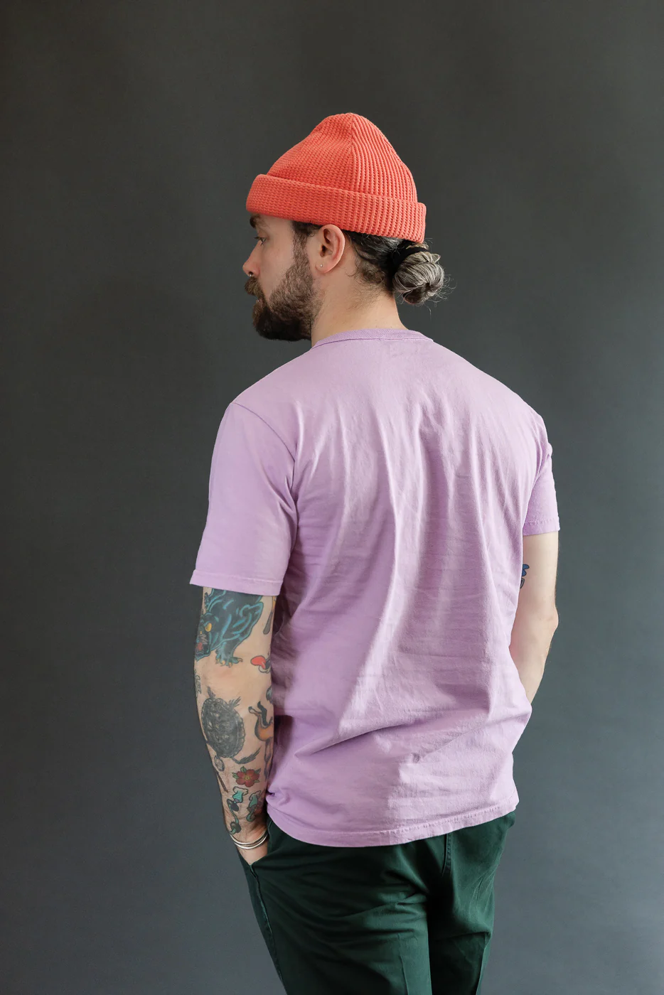 8210B - US Cotton "Skate Outlaw" Print T-Shirt - Purple - Image 12