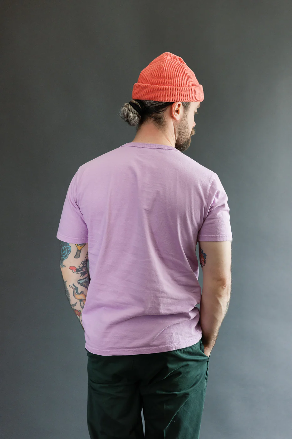 8210B - US Cotton "Skate Outlaw" Print T-Shirt - Purple - Image 13