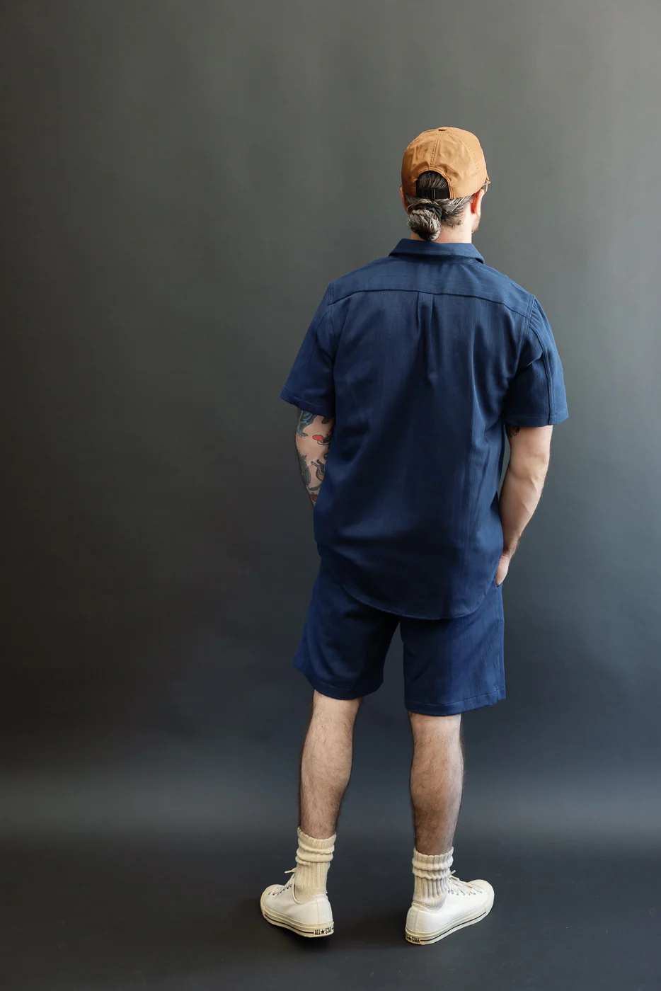 8oz - Infantry Shorts - Indigo Contrast - Image 8
