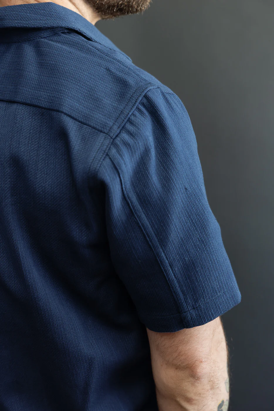 8oz Oxford Shirt - Indigo Contrast - Image 21