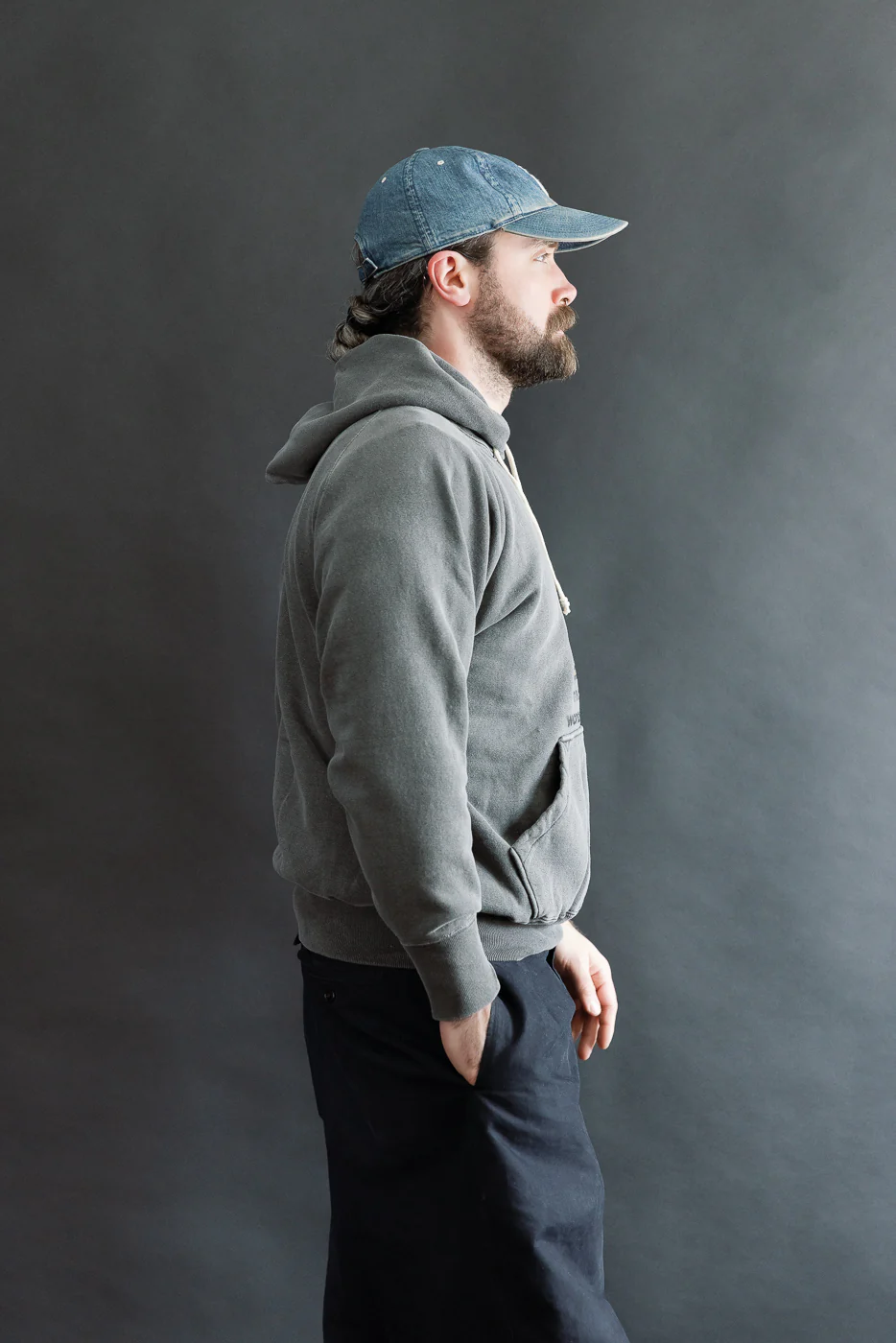 "Beer" Faded Print Sweat Hoodie - PD Sumikuro - Image 13
