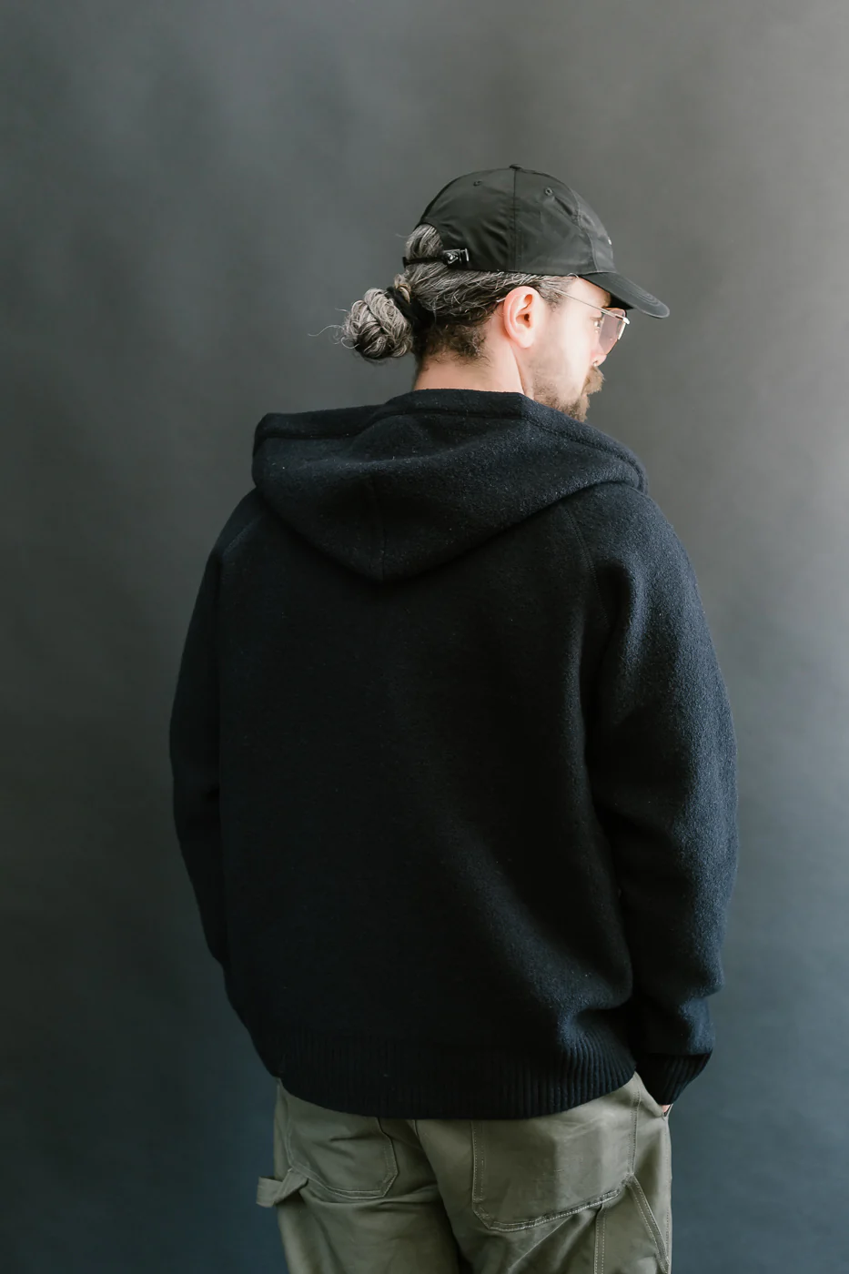 Bighorn Power Wool Zip Hoodie - Dark Navy - Image 12