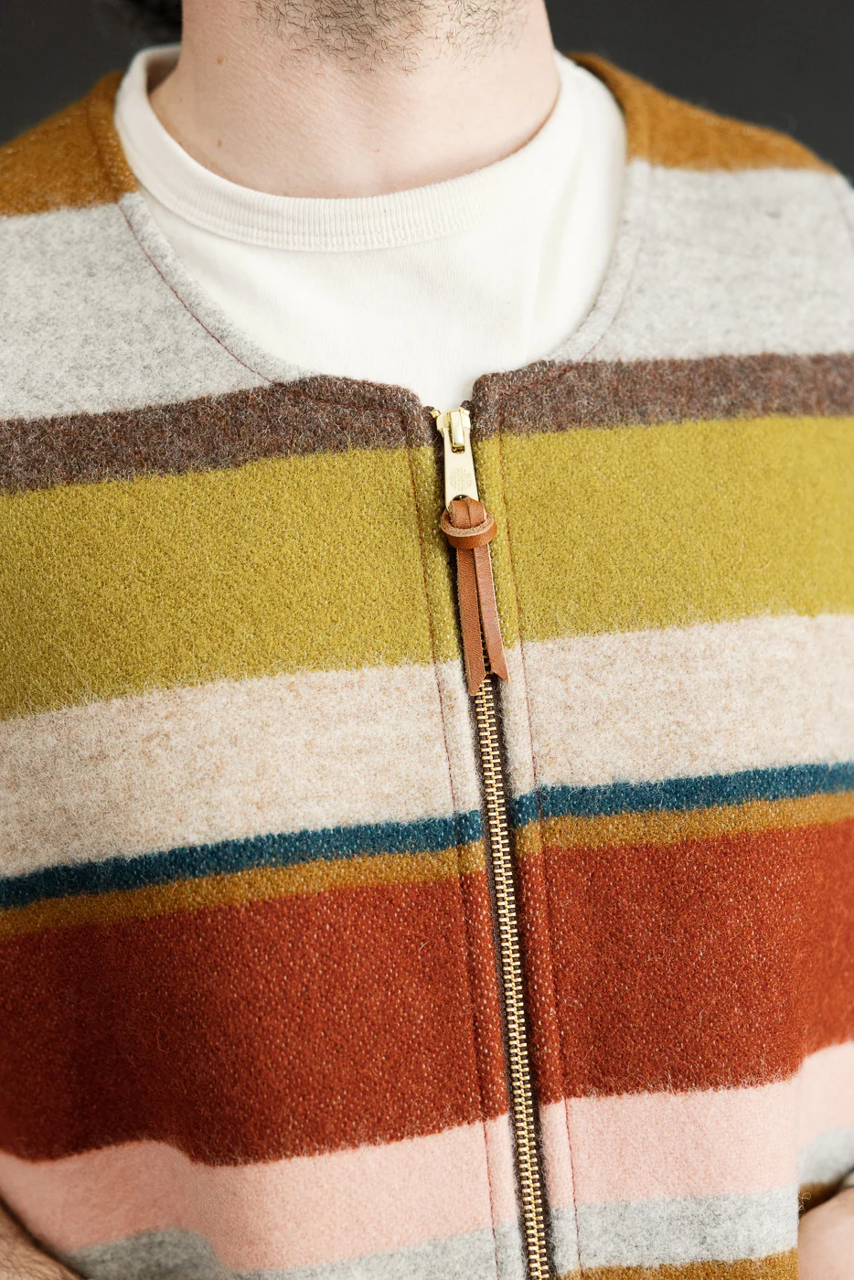 Catskill Wool Vest - Pink, Clay, Mustard - Image 17