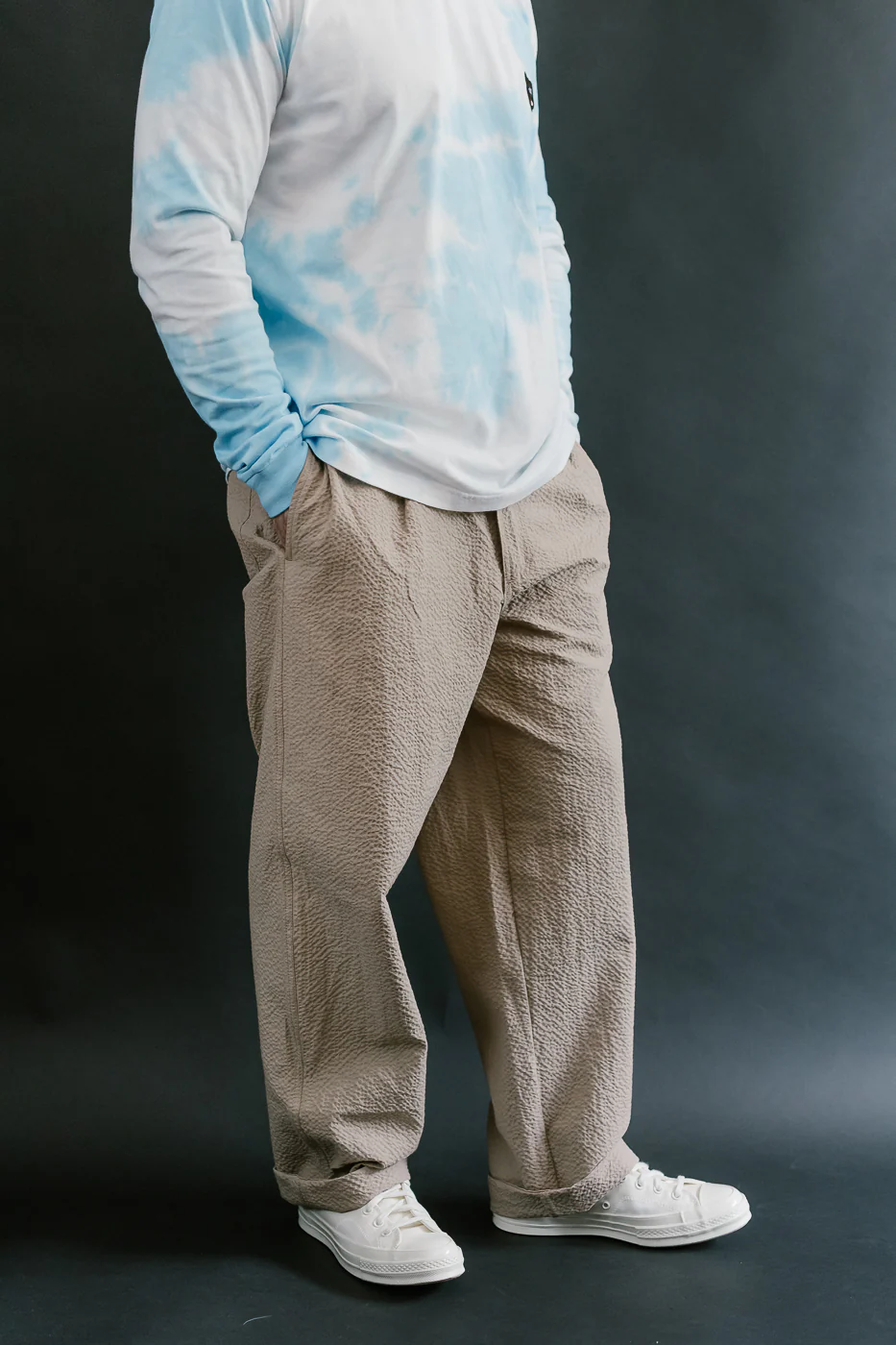Cosmic Pants Seersucker - Biscuit - Image 11
