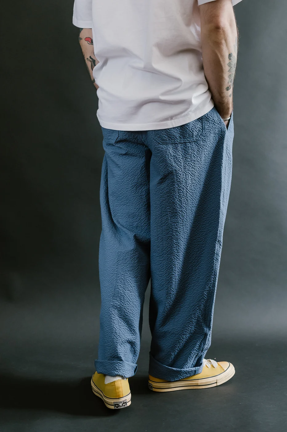 Cosmic Pants Seersucker - Blue - Image 13