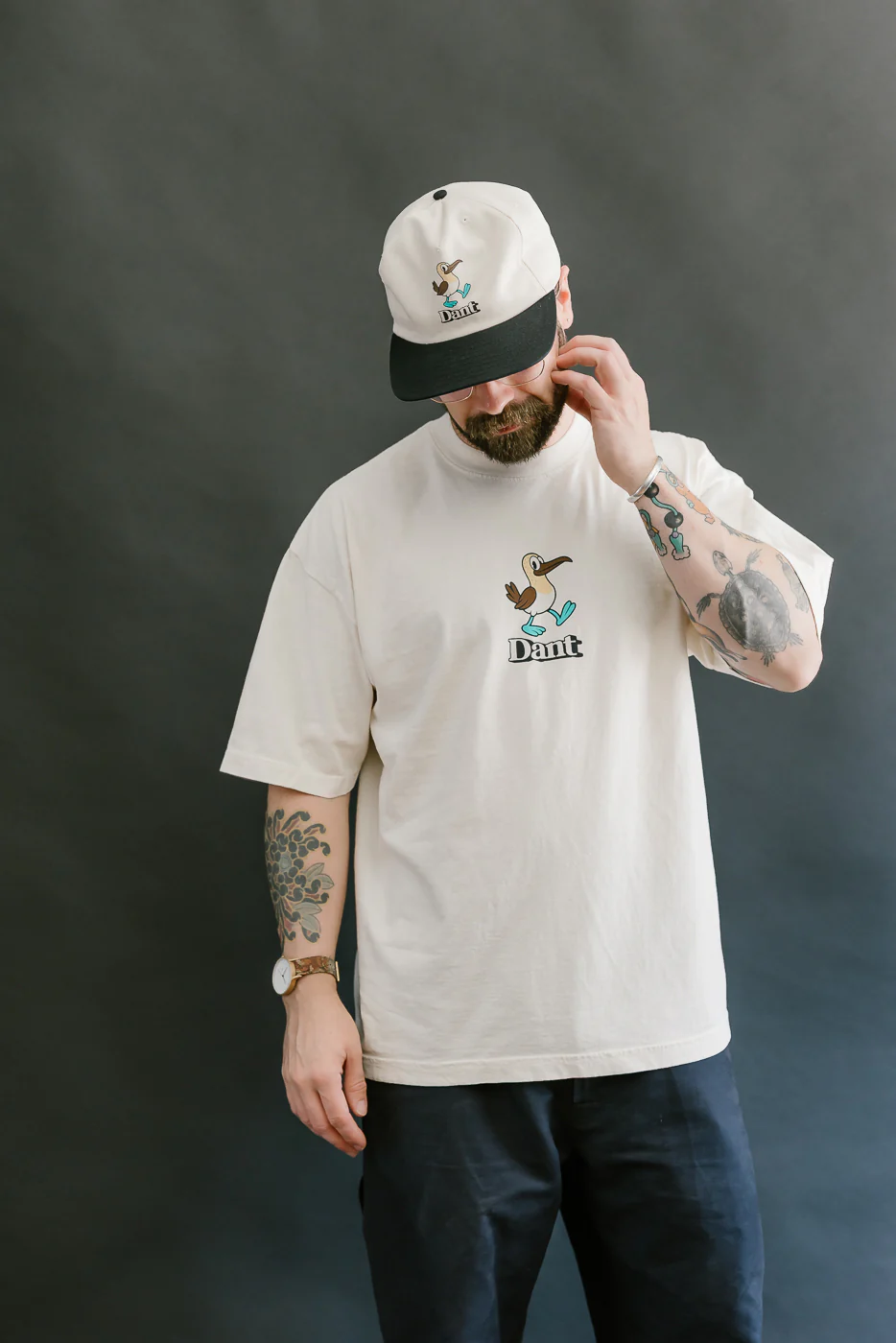 Dant "Blue Footed Booby" Cap - Ecru x Black - Image 9