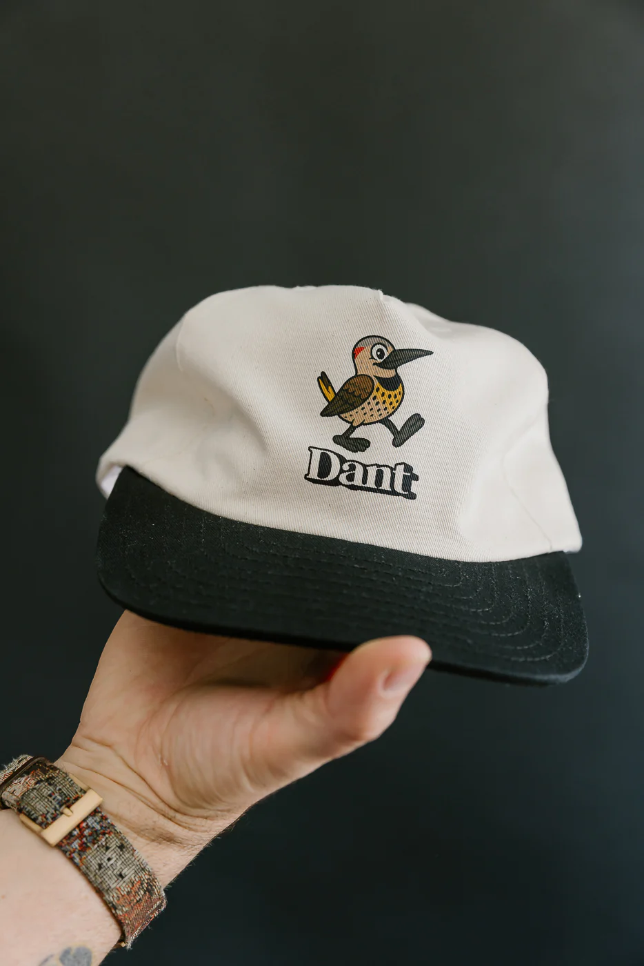 Dant "Kingfisher" Cap - Ecru x Black - Image 14